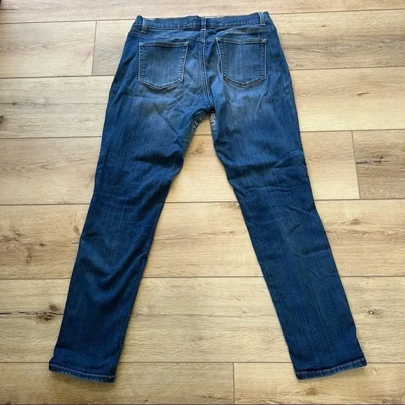 𝅺WAX jean distressed medium wash medium rise skinny jeans, size 9 - Picture 8 of 13